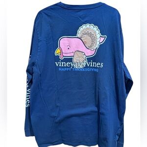 Mens Vineyard Vines Thanksgiving Long Sleeve Tee
